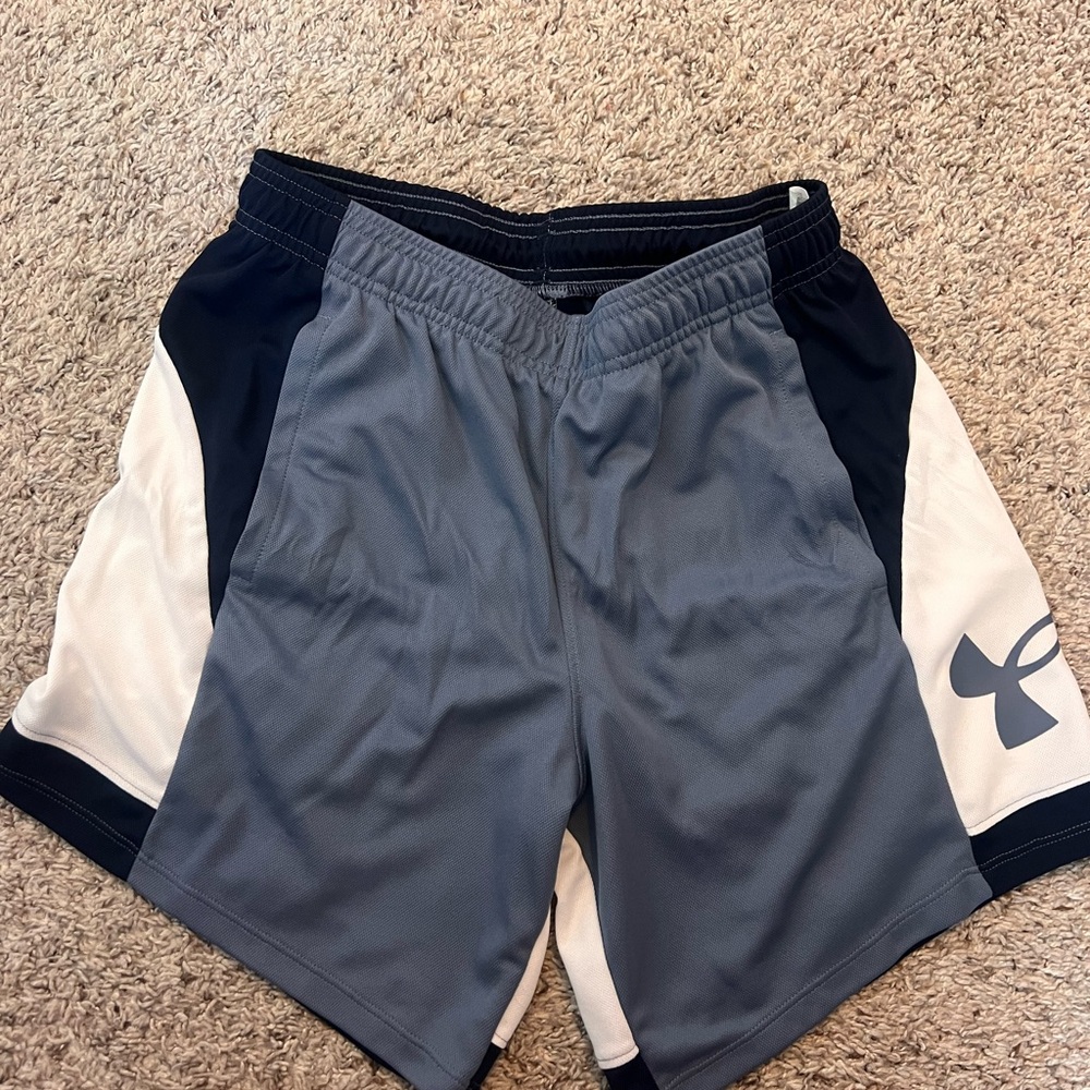Under Armour Gray and Black Athletic Shorts